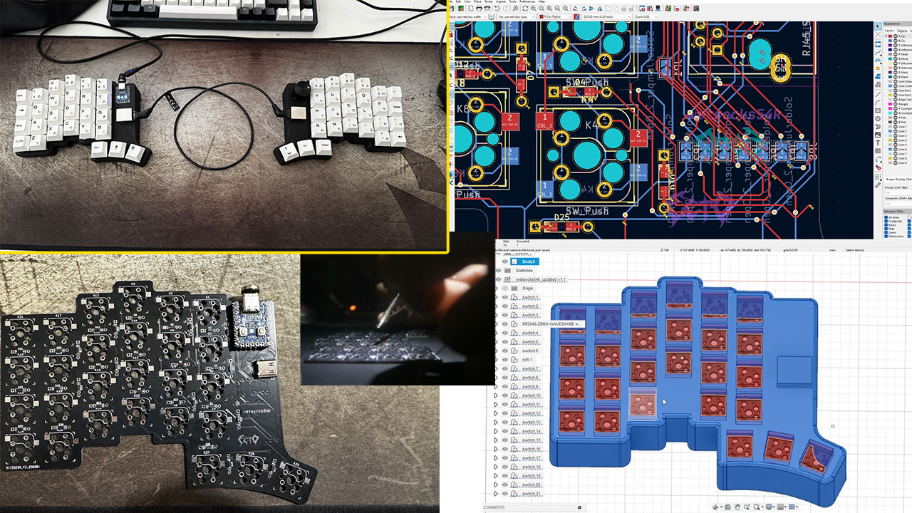 Ergonomic Split Keyboard From Scratch
